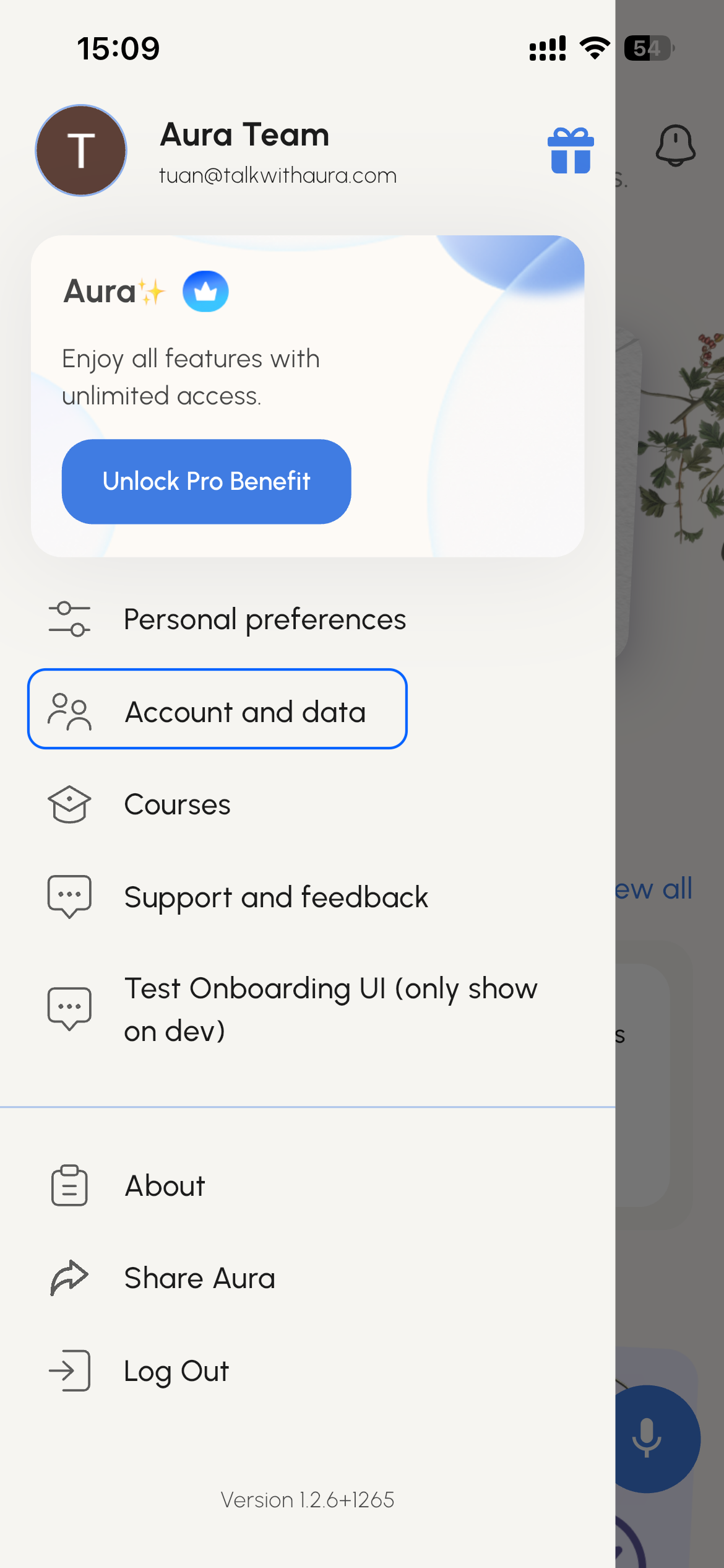 Step 2 - Open Account and Data